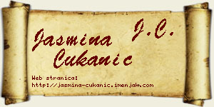 Jasmina Cukanić vizit kartica